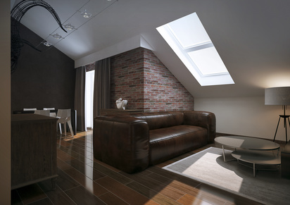 Modern loft Living room interior